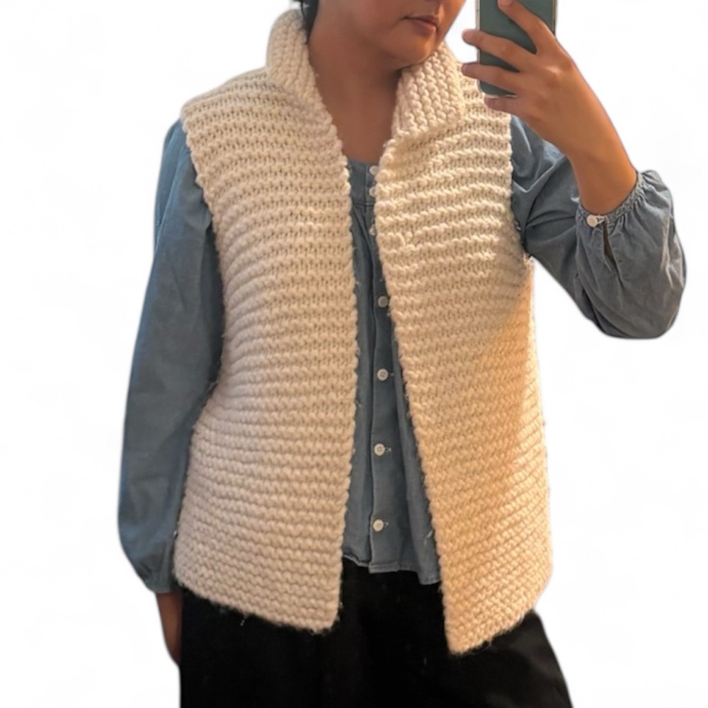 SOYER wool alpaca blend knit vest no size but good on small